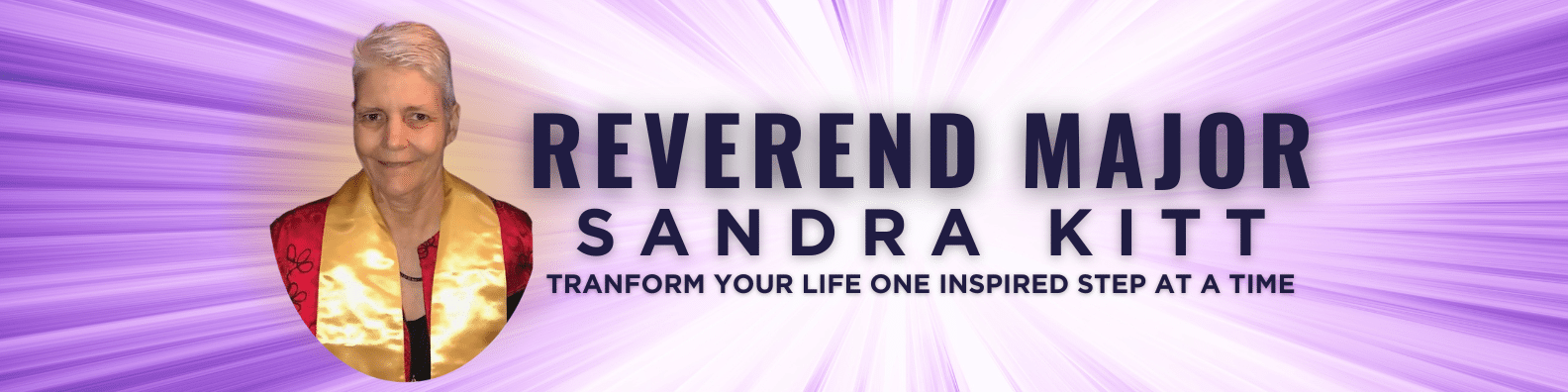 Reverend Major Sandra Kitt Website Banner